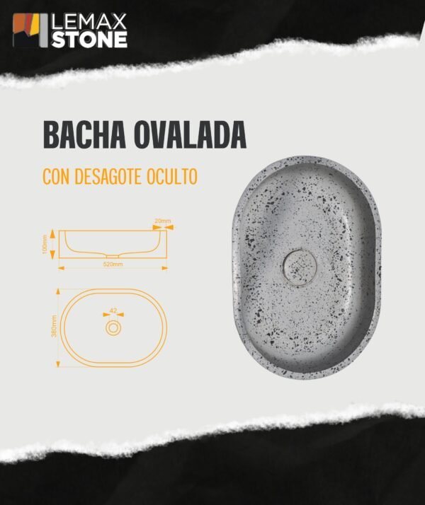 Bacha Ovalada Terrazo
