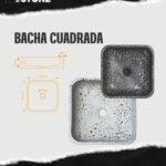 Bacha Cuadrada Terrazo