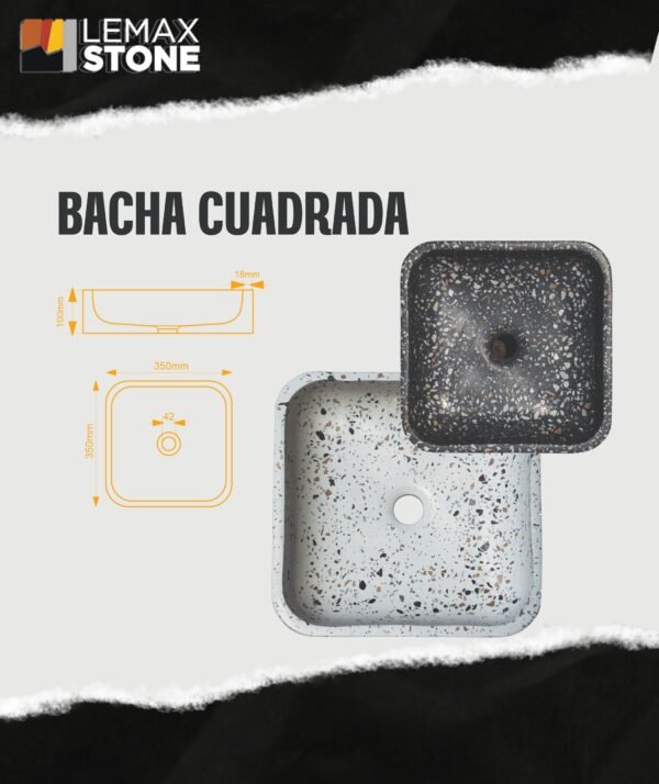 Bacha Cuadrada Terrazo